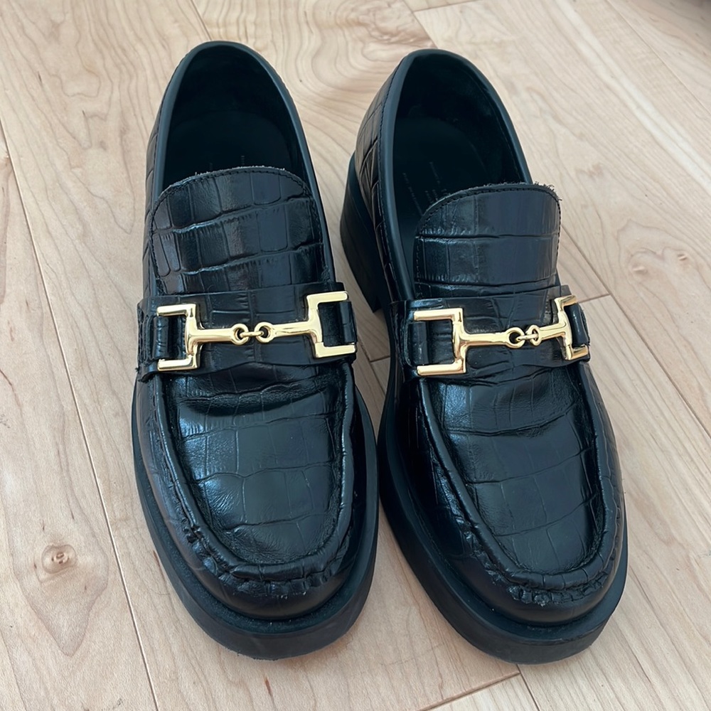 Arket 100% leather loafers. Like new.